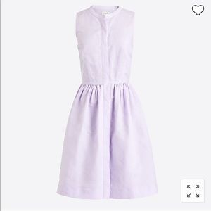 NWT J. Crew Lavender Shirtdress in Linen-Cotton